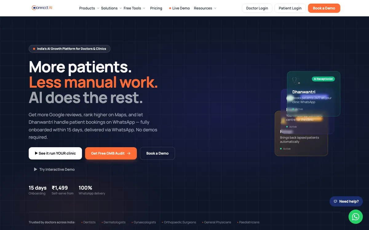 ConnectAI homepage