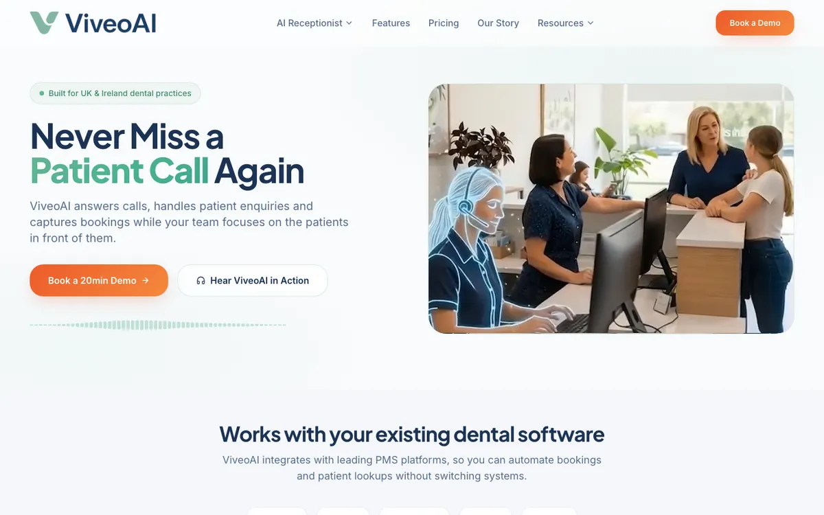 ViveoAI homepage
