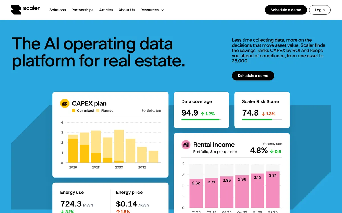 Scaler homepage