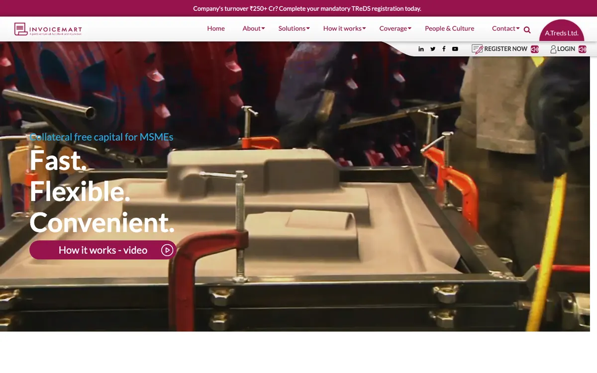 Invoicemart homepage
