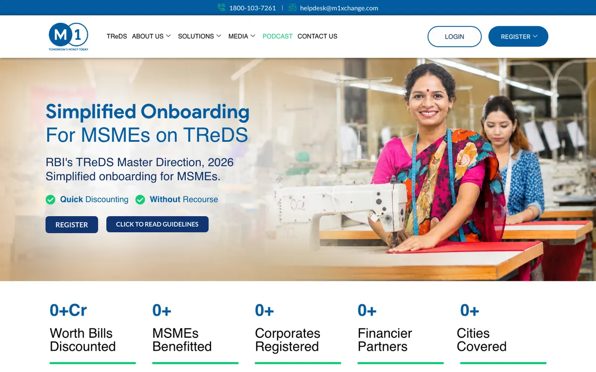 M1xchange homepage